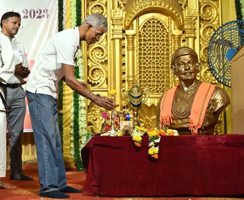 The Karate Tournament was marked by a significant moment as Jude Sir ceremoniously lit the lamp.